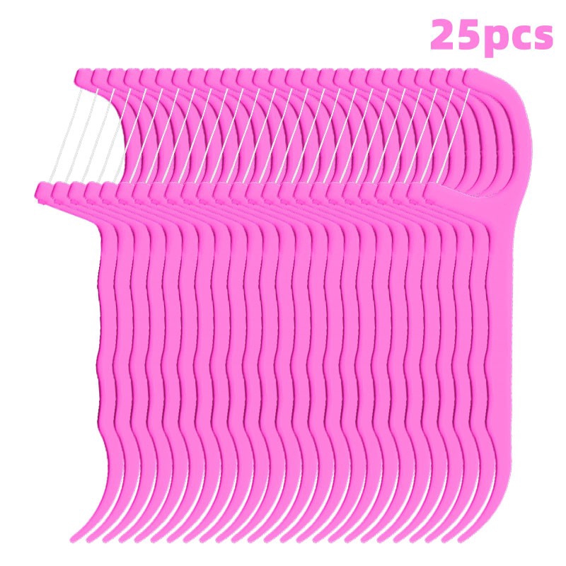 Bộ 25 Tăm Chỉ Nha Khoa Chăm Sóc Răng Miệng | BigBuy360 - bigbuy360.vn