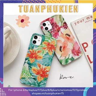 Ốp Lưng Iph.0ne ⚡ Ốp Iph.0ne Hoa Đỗ Quyên Sơn Dầu ⚡ iPh.0ne 6P/7/8/7plus/8plus/x/xs/xs max/11/11promax/12/12pro/12promax