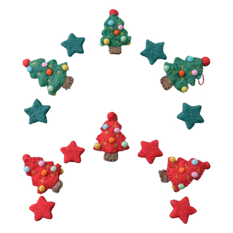 Set 7 phụ kiện trang trí chụp ảnh bằng len nỉ dễ thương cho bé sơ sinh