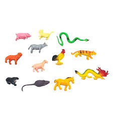 Bộ đồ chơi thú 12 con giáp nhỏ