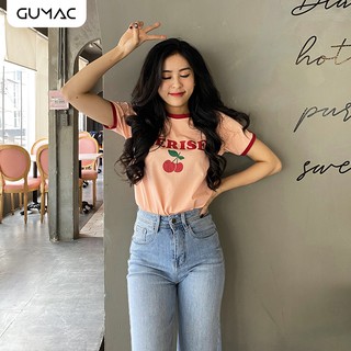 Áo nữ phối viền cerise gumac at12076