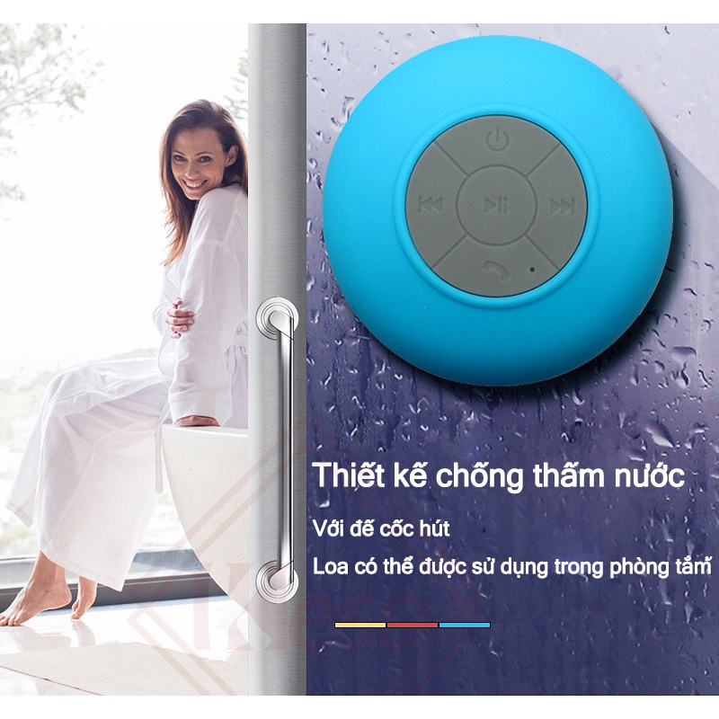 Keso Loa bluetooth không dây,TNS180 loa nhà tắm chống thấm nước nhỏ gọn tiện dụng _tặng kèm sticker đẹp dễ thương