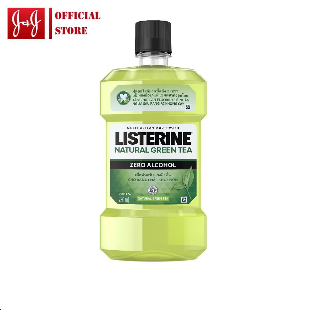 (Chính hãng) Nước súc miệng Listerine vị trà xanh 750ml