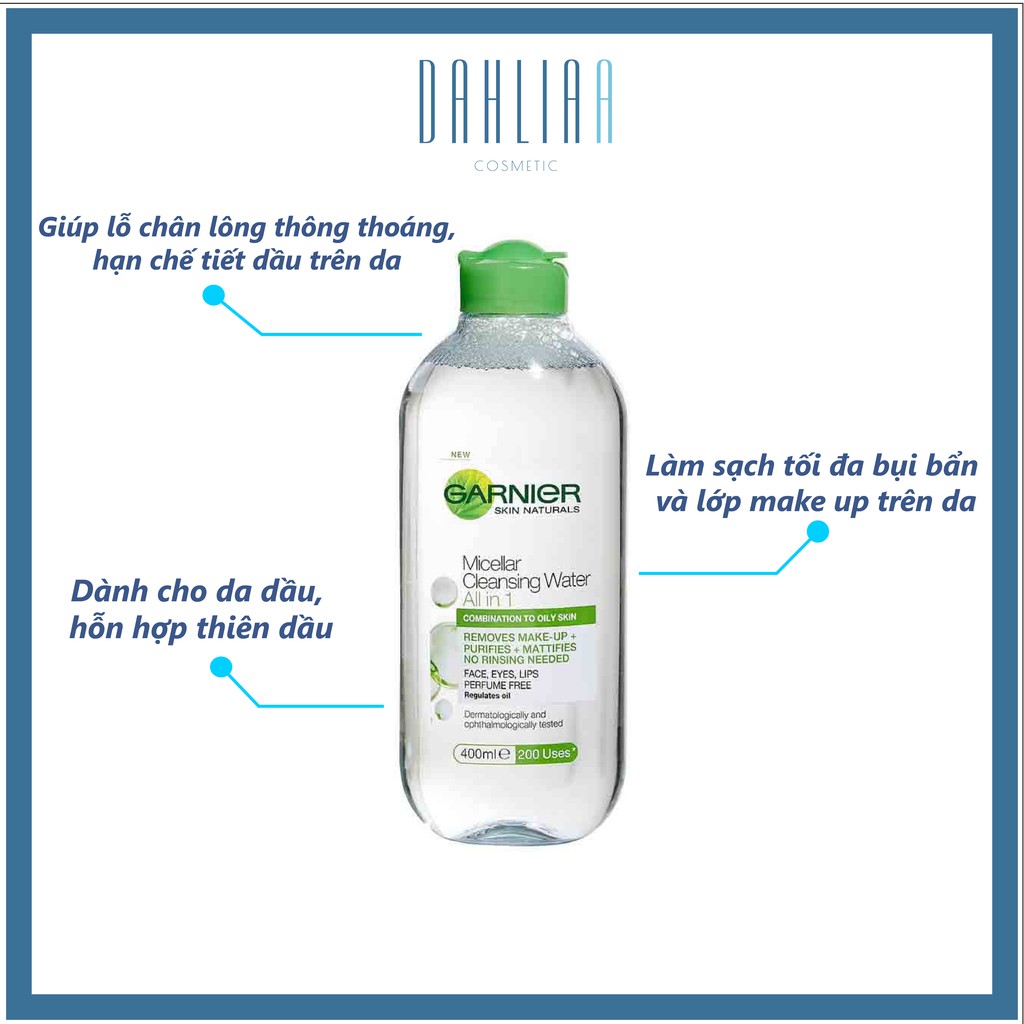 Nước tẩy trang GARNIER 400ml [Kèm Ảnh thật + Video] | BigBuy360 - bigbuy360.vn