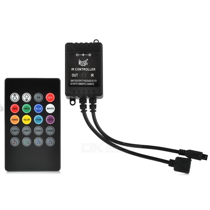 Bộ điều khiển đèn led dây RGB nháy theo nhạc