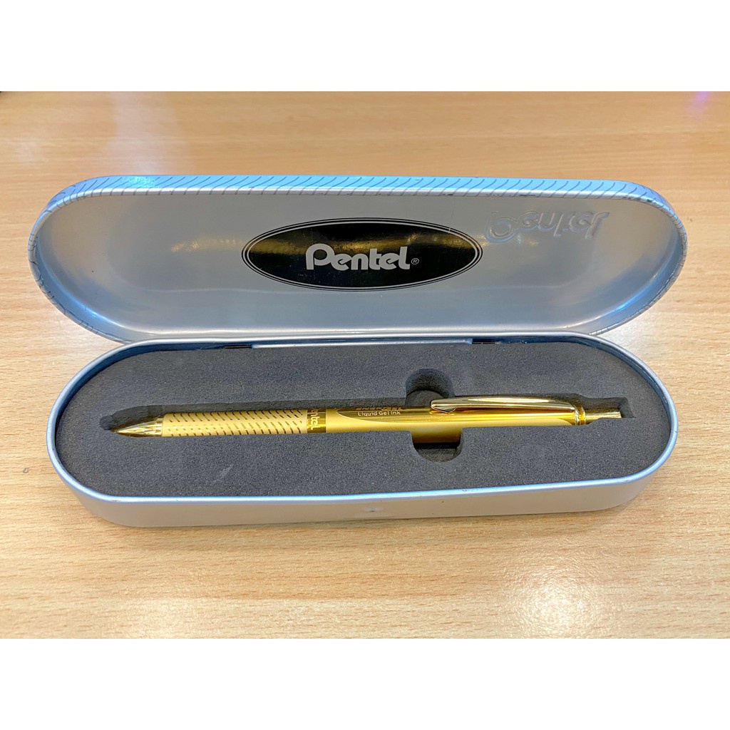 Bút ký cao cấp mạ vàng Pentel BL407X-C nét 0.7mm - Mực xanh