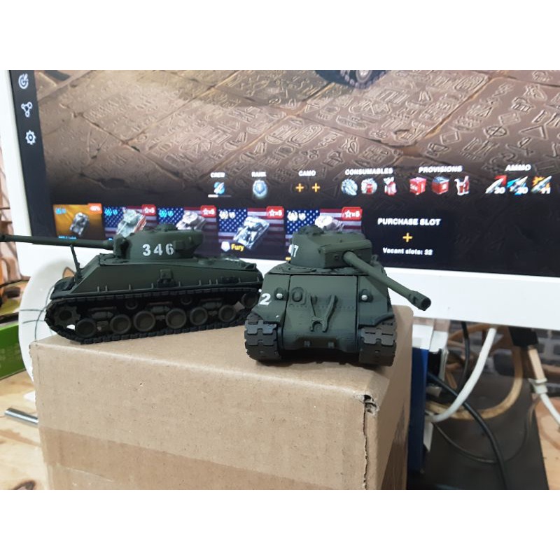 Mô hình xe quân sự xe tăng world of tank WoT M4A3E8