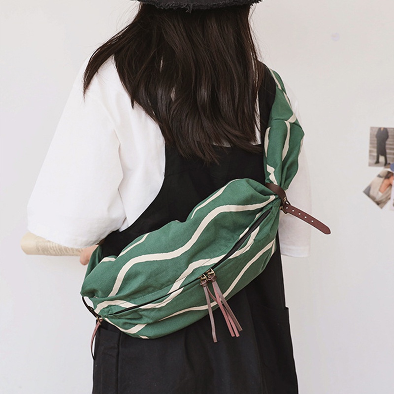 Túi Đeo Vai Vải canvas Dung Tích Lớn Phong Cách Nhật Bản Thời Trang Cho Nữ