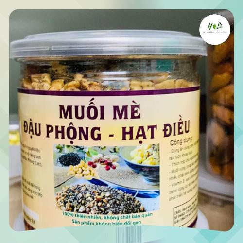 Muối mè đậu phộng hạt điều dùng trong ăn chay, thực dưỡng [HELIFOOD]