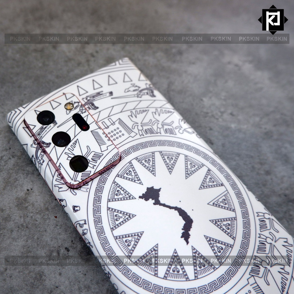 Dán skin trống đồng samsung Note 20 ultra, Note 10 plus, Note 20, Note 10, Note 9, Note 8 chất liệu nhập khẩu Đức
