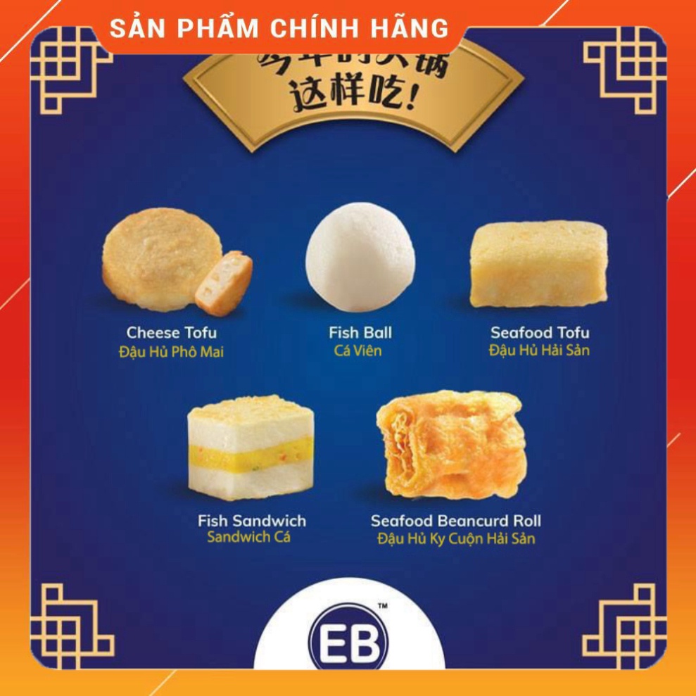 [HCM-HỎA TỐC] 500GCombo Viên Thả Lẩu 5 trong 1 Malaysia EB thượng hạng - NUONGFOOD