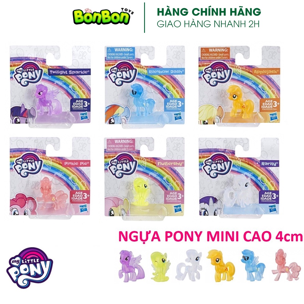 Ngựa Pony đủ 6 nhân vật (phát sáng)