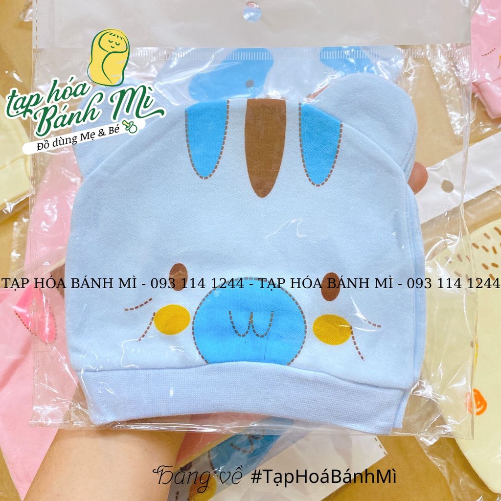 Nón tai thỏ viền bo cho bé
