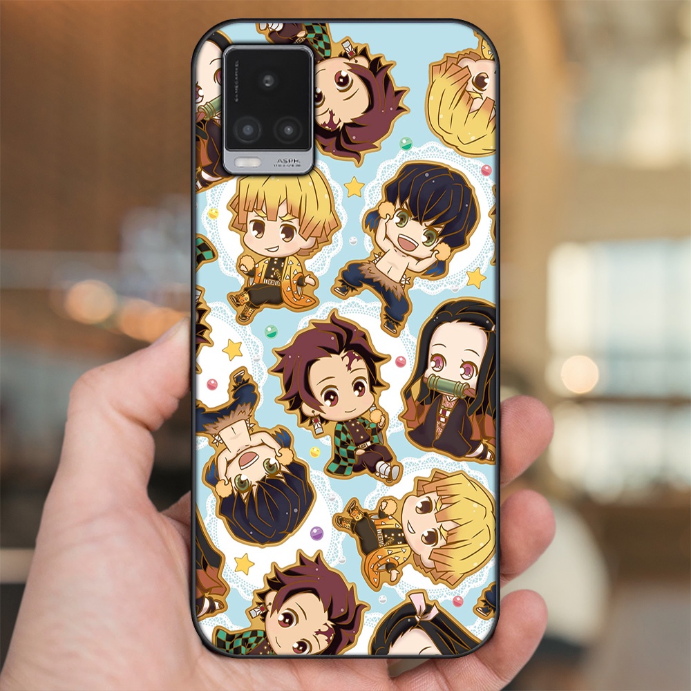 Ốp lưng Vivo V20 viền đen in hình Zenitsu Kimetsu no Yaiba