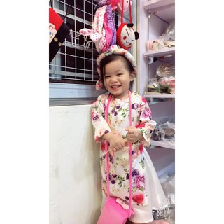 SALE: Áo dài gấm kèm mấn