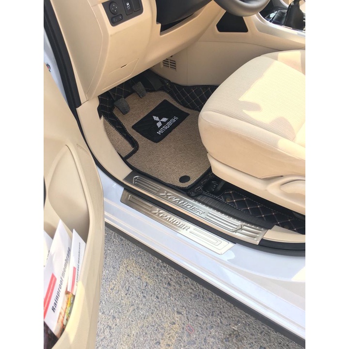 Thảm lót sàn ô tô 5d 6d Nano 2 chỉ Mitsubishi Xpander 2018- 2023 kháng khuẩn, khử mùi, phủ kín sàn xe