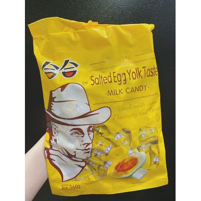 Kẹo sữa chua trứng muối ông già - giá sỉ 1 bịch 360g