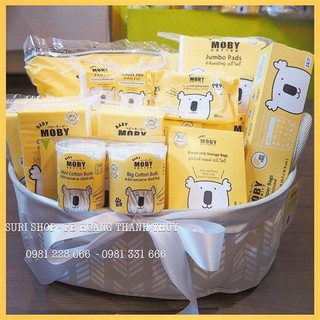 Bông tăm moby nhỏ và cỡ lớn