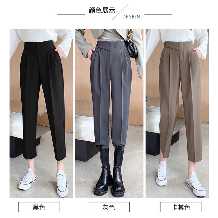Quần cạp vạt chéo 2 cúc che bụng tôn dáng