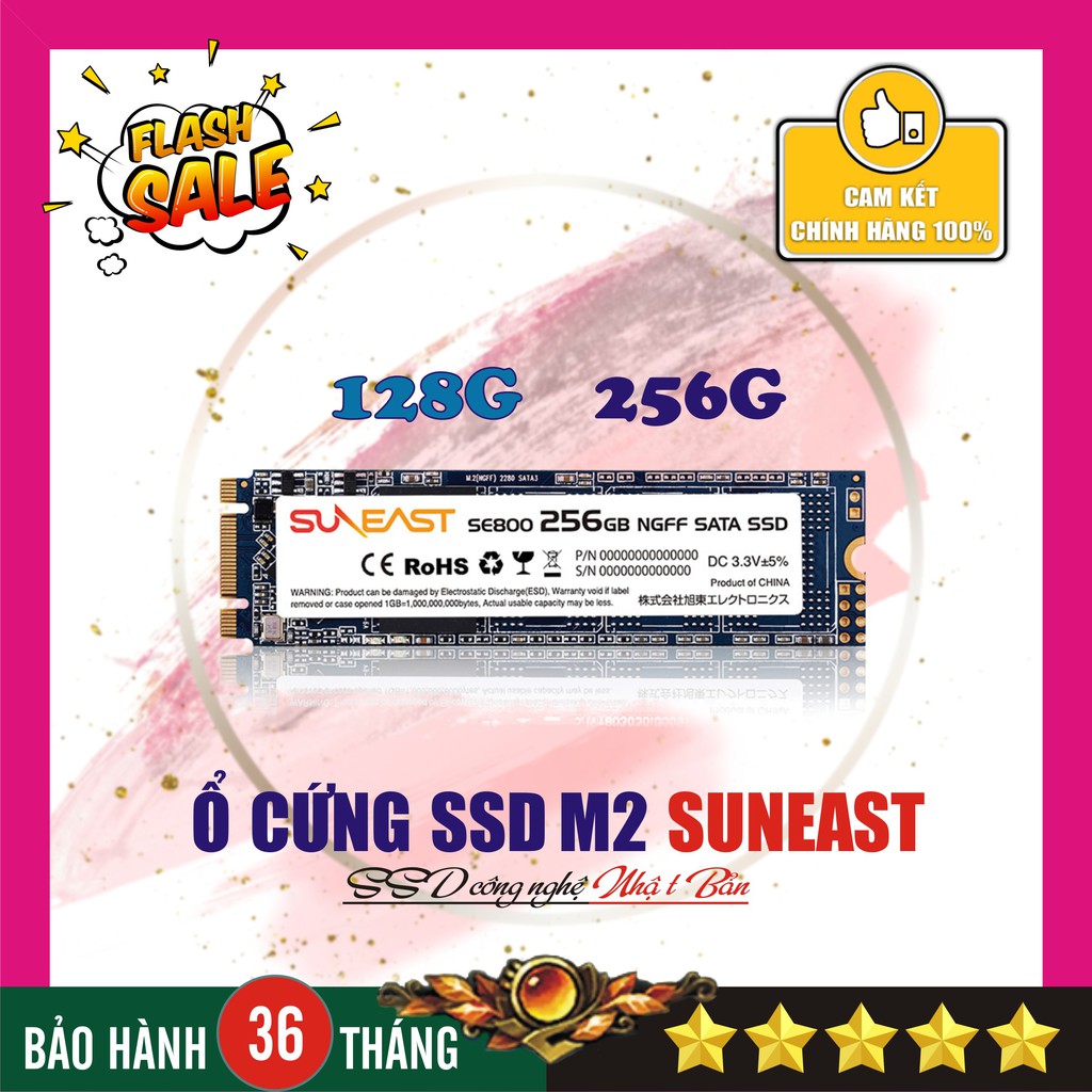 Ổ cứng SSD M2 sata 128GB - 256GB - Suneast SE800 - Hàng chính hãng bảo hành 36 tháng!