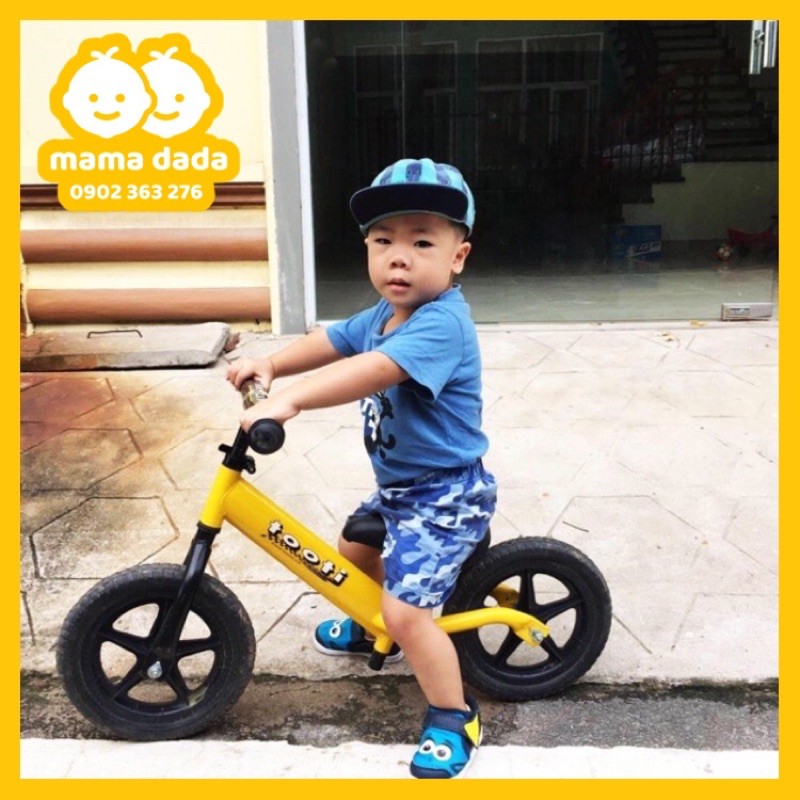 Xe thăng bằng, xe chòi chân cho bé từ 18 tháng màu xanh dương - đỏ - vàng TOOTI PRO 2019, bảo hành 12 tháng
