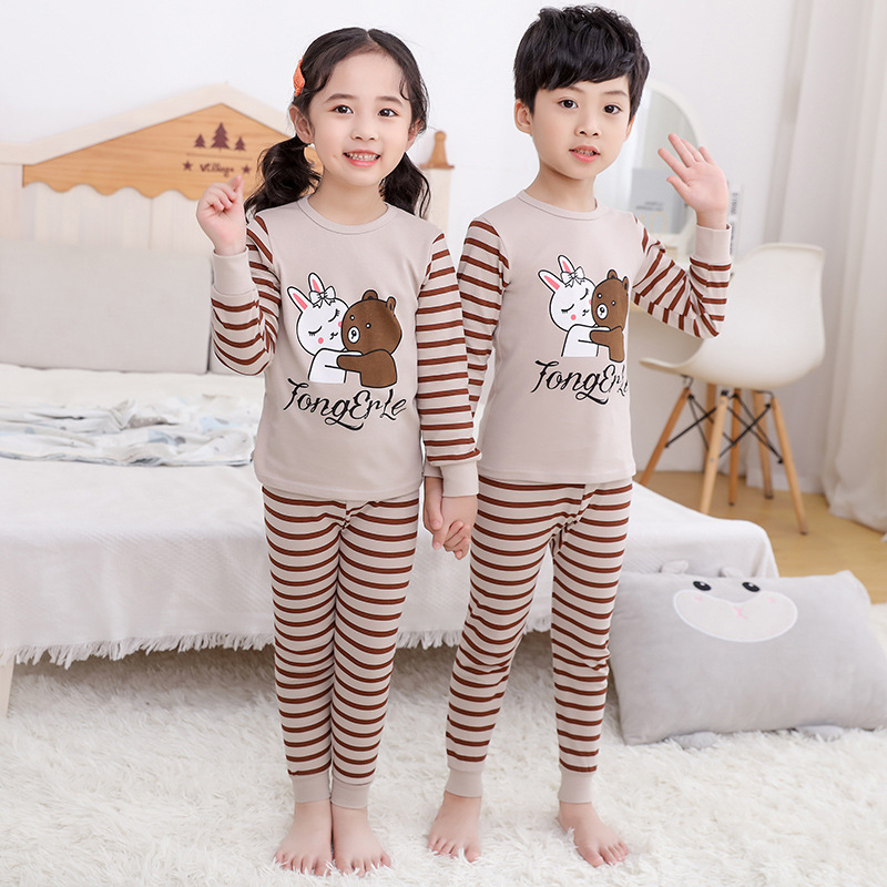 Bộ Đồ Ngủ Cotton 3 Món Họa Tiết Hoạt Hình Cho Bé