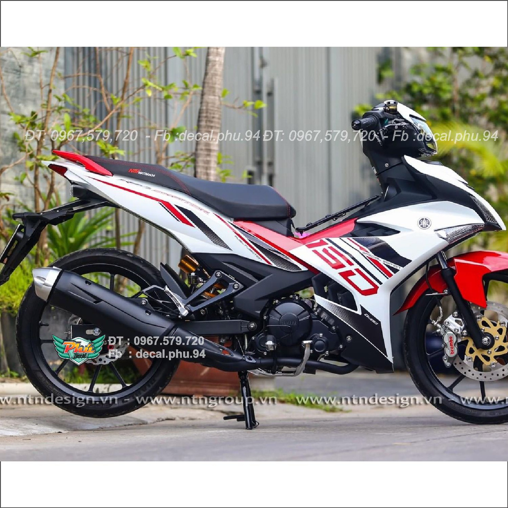 Tem Rời Exciter 150 Trắng đỏ đen (J)