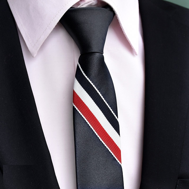 Cavat Nam thắt sẵn 6cm cao cấp phong cách Hàn Quốc, Cravat chú rể, Calavat công sở, Cà vạt dự tiệc, MC, nghệ sĩ CV-6491