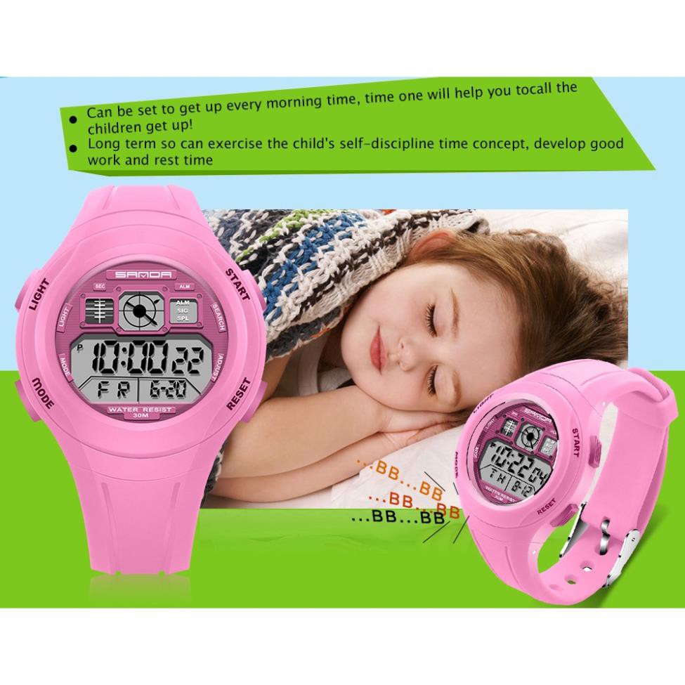 Đồng hồ cho bé gái trẻ em/học sinh SANDA 331 chống nước tốt (Hồng) [HÀNG CAO CẤP] | BigBuy360 - bigbuy360.vn