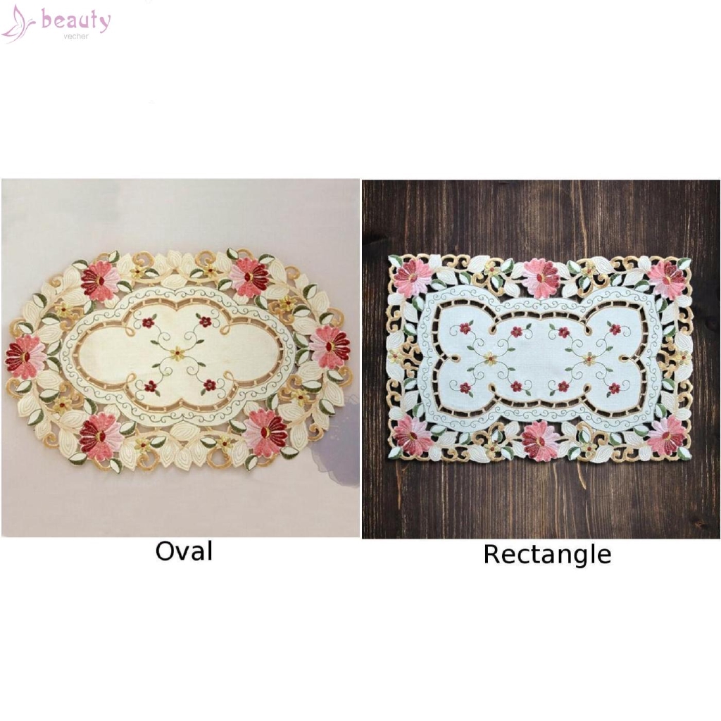 Tấm Lót Bàn Ăn In Họa Tiết Hoa Trang Nhã Cho Gia Đình