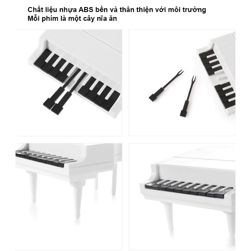 Nĩa ghim thức ăn, trái cây hình đàn Piano （ Hàng có sẵn）