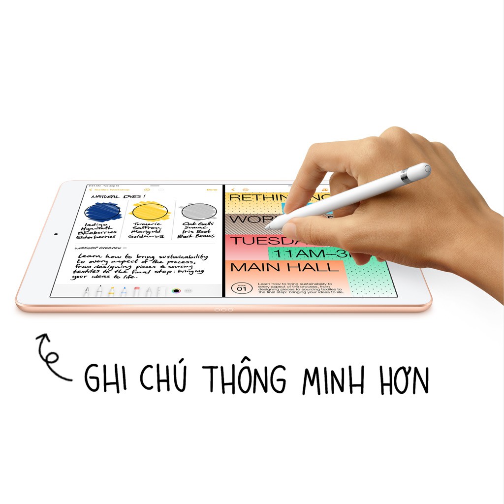 Máy tính bảng Ipad 10.2 inch Gen 8th (2020) Wi-Fi 128GB_MYLF2ZA/A (màu vàng) | BigBuy360 - bigbuy360.vn