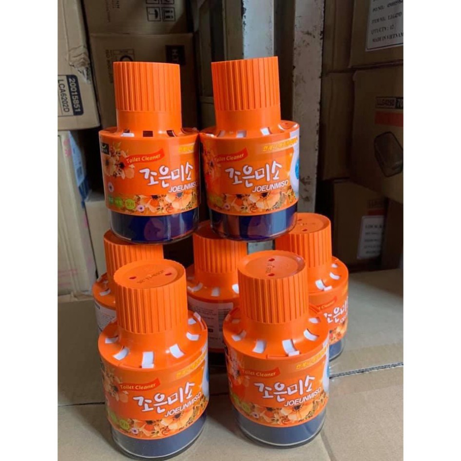 Cốc Thả Bồn Cầu khử mùi diệt khuẩn 100% từ Hàn Quốc mầu ngẫu nhiên ( Tím,Cam)