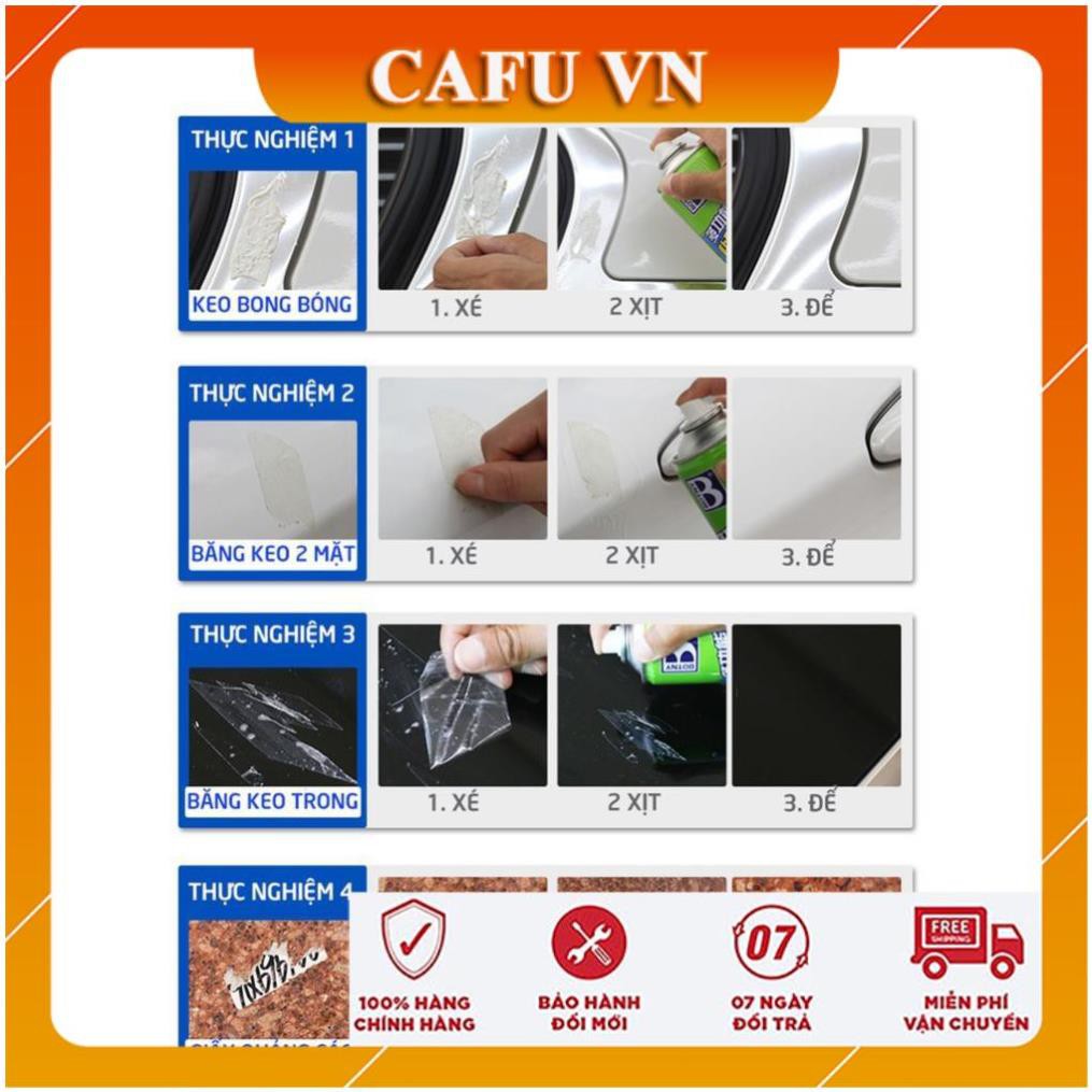 Tẩy băng dính bình xịt tẩy băng keo 3M Botny - CAFU VN
