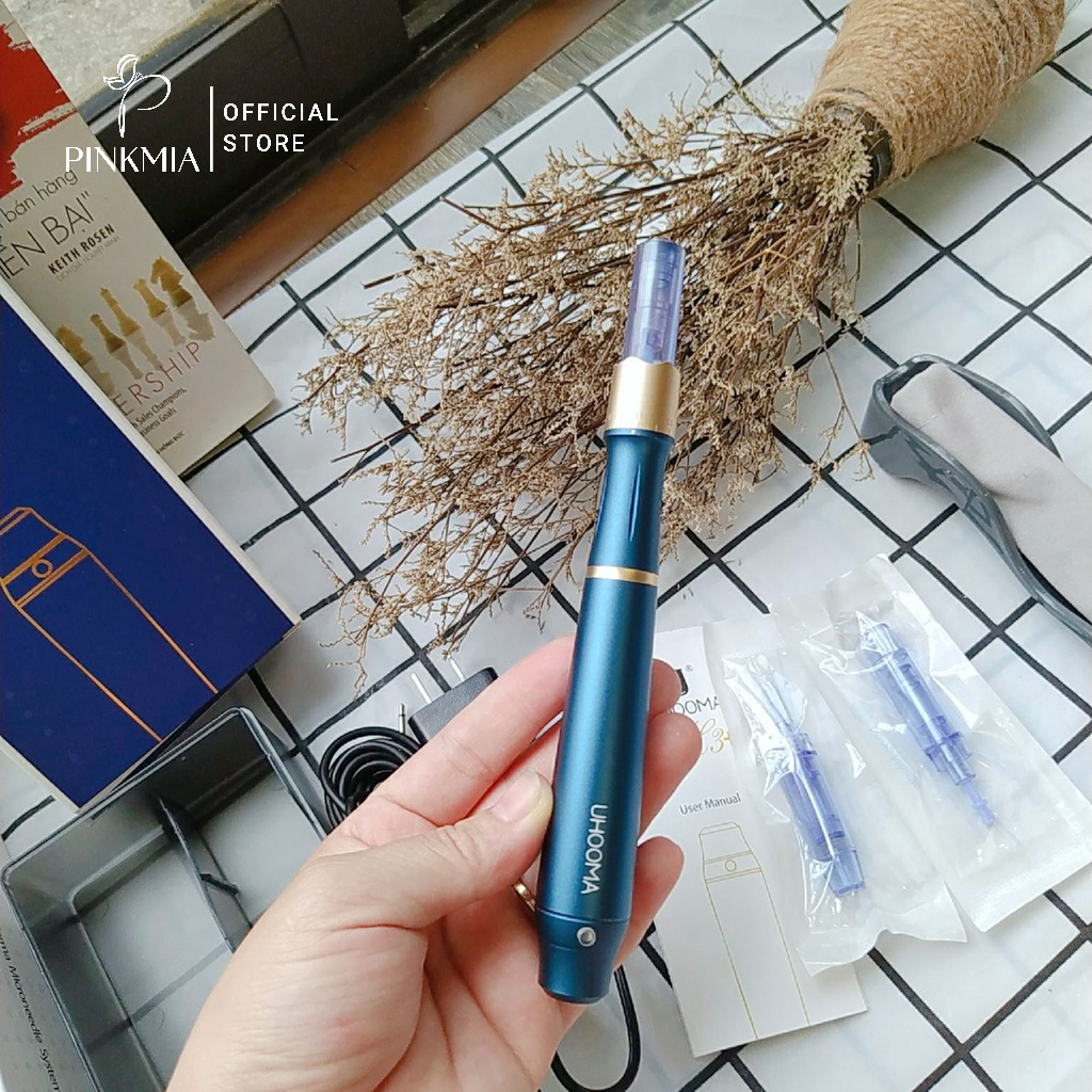 (Chính hãng) Máy Phi Kim, Máy Lăn Kim Uhooma F3 Tích Điện Cao Cấp Cấy Tảo Cấy Trắng