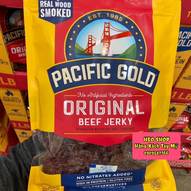 Khô bò Original Beef Jerky Pacific Gold Shopee Việt Nam