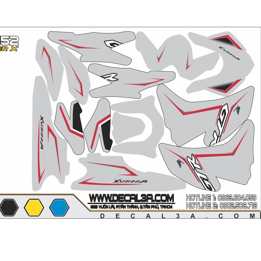 Tem rời WINNER X GTR 150