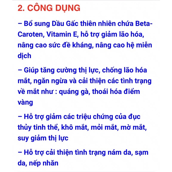 Viên bổ mắt Dầu gấc ISOPHARCO Lọ 100 viên , Giúp bổ sung DHA, tăng cường thị lực ,giảm lão hoá -Nâng cao sức đề kháng