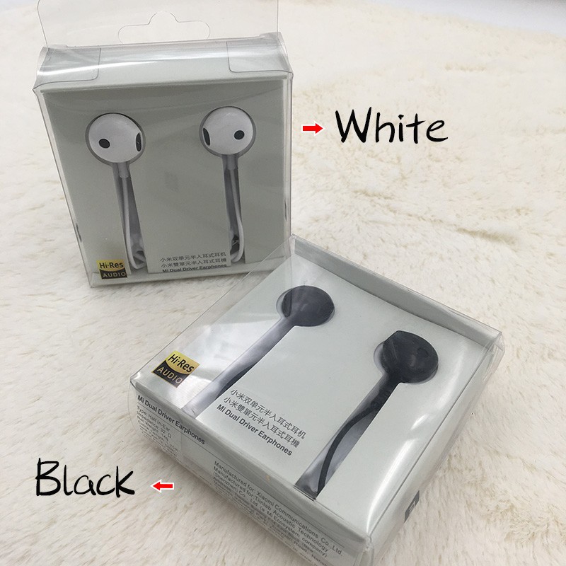 Tai Nghe Nhét Tai Jack 3.5mm / Type-c Có Mic Điều Khiển Kép Cho xiaomi huawei oppo vivo