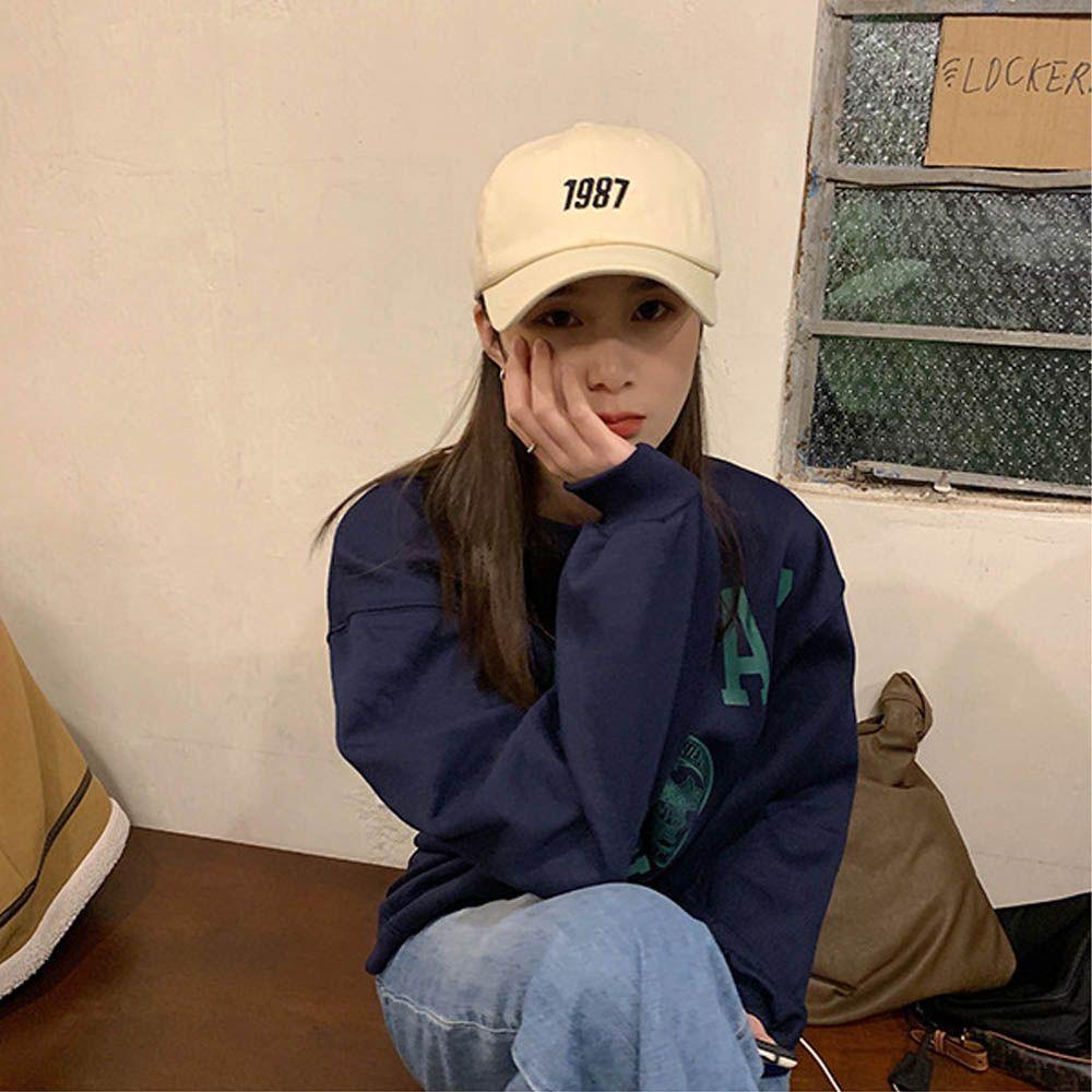 MXGOODS Mũ Lưỡi Trai Thể Thao Vải Mềm Màu Trơn Thêu Chữ Thời Trang Cho Nam Và Nữ