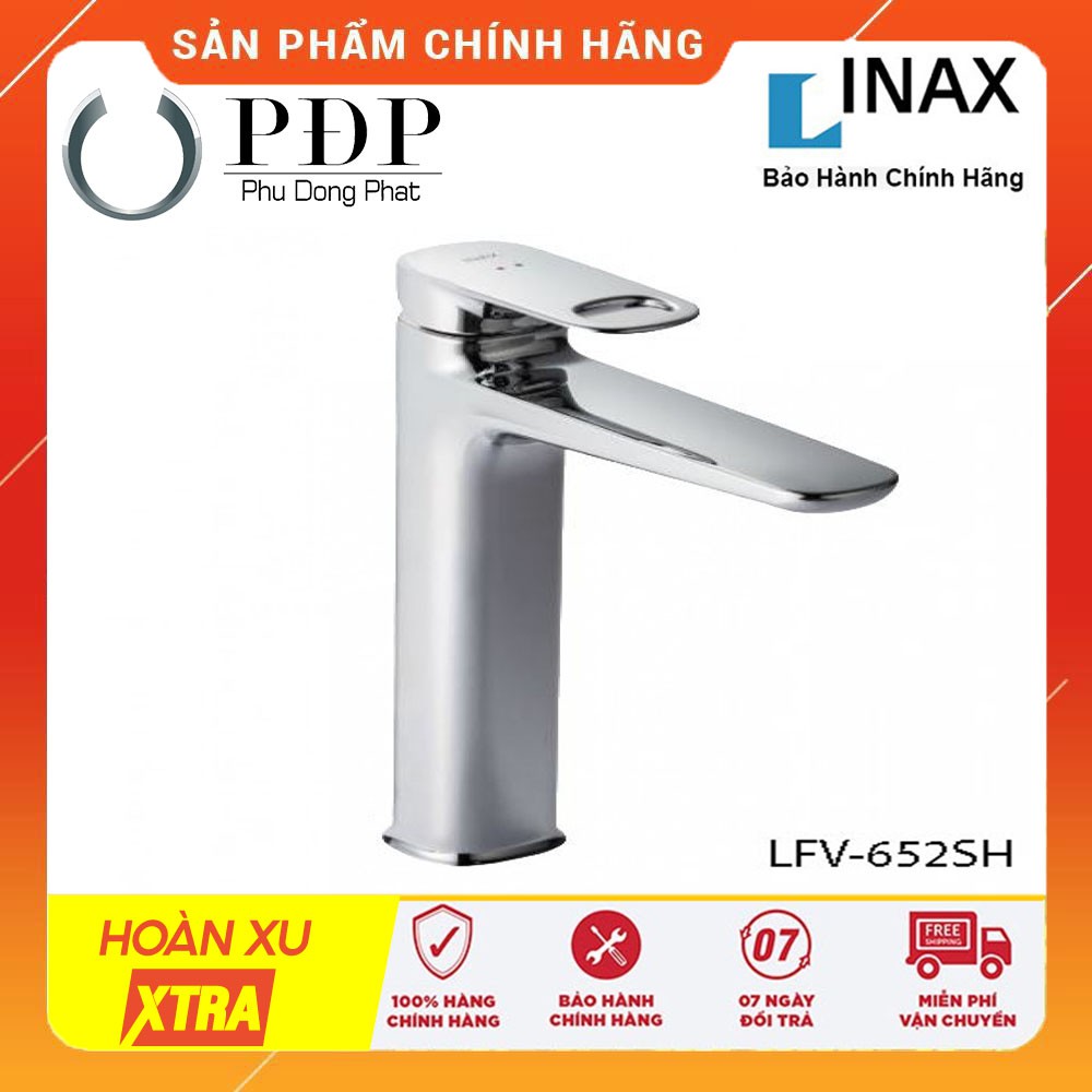 Vòi chậu rửa Lavabo Inax LFV-652SH Đặt Bàn Nóng Lạnh bào hàng theo hãng 12 tháng