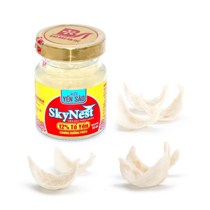 Nước yến sào cao cấp SkyNest ( 6 lọ x70ml / Hộp quà) hiệu quả cho hồi phục và cải thiện sức khỏe