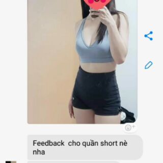 Quần đùi tập gym cạp siêu cao( kèm ảnh khách)
