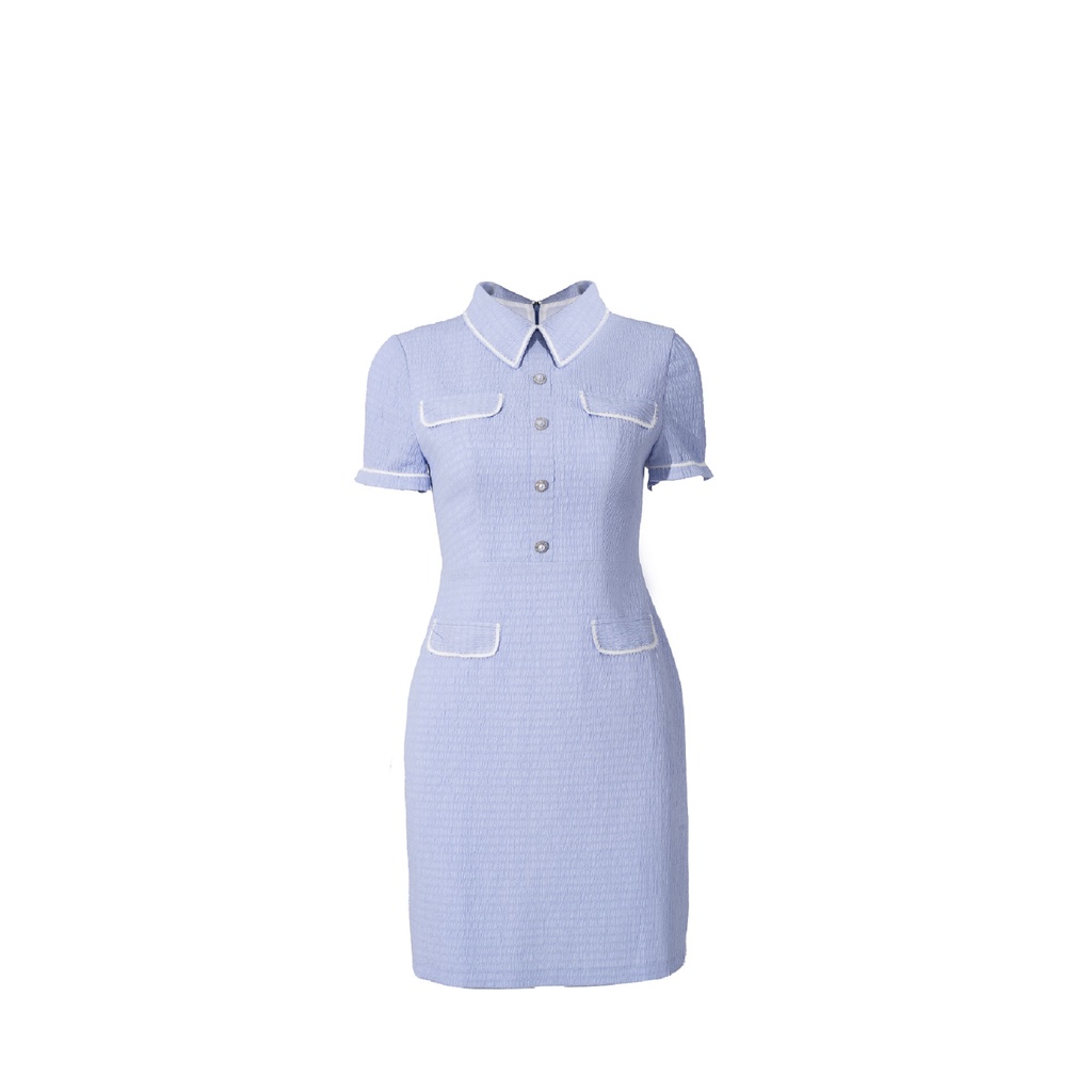 Đầm Cổ Đức JM Dress Desgin Dáng A Phối Ren Trang Trí D87523