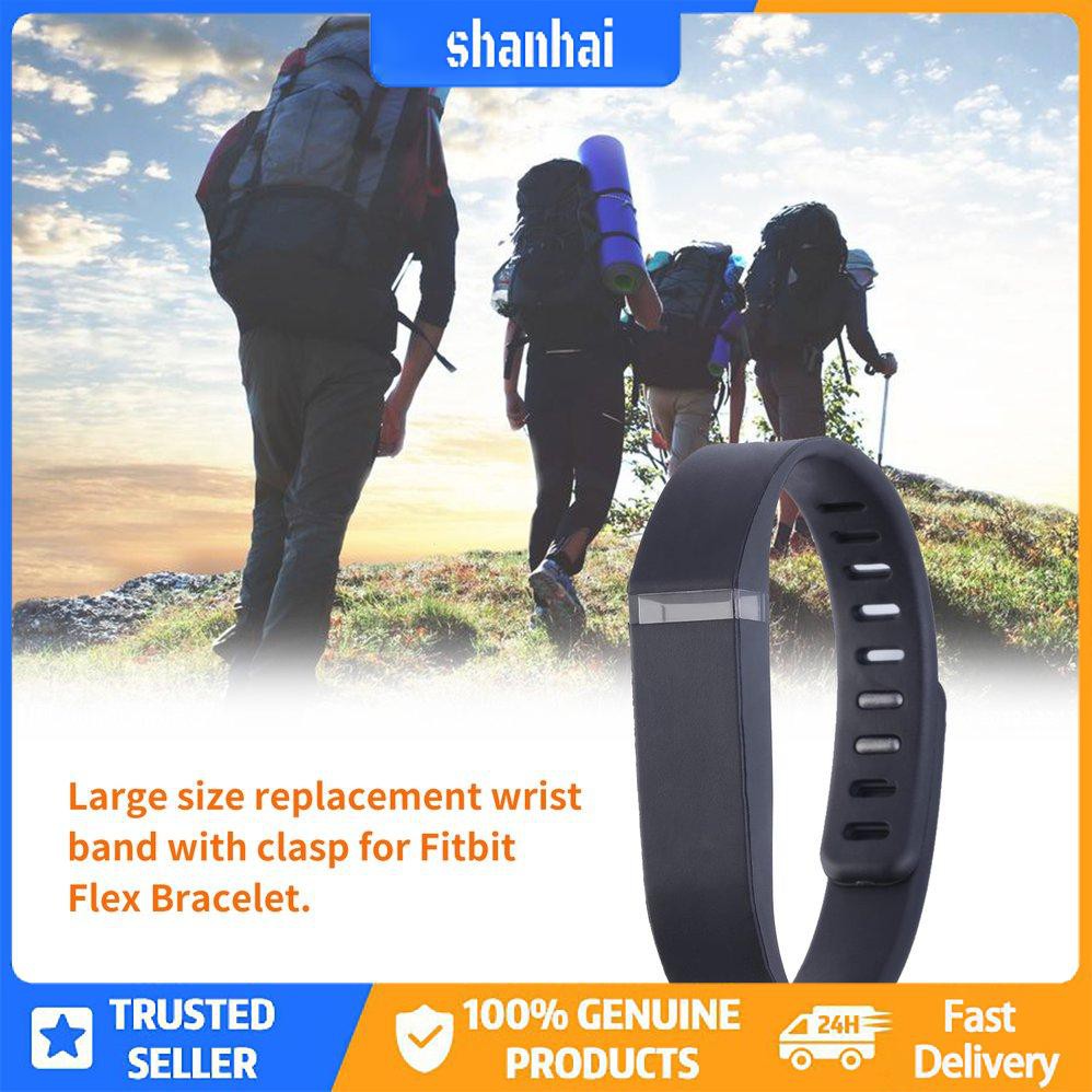 Vòng đeo cổ tay thay thế kích thước lớn cho FITBIT FLEX Tracker w / Clasps