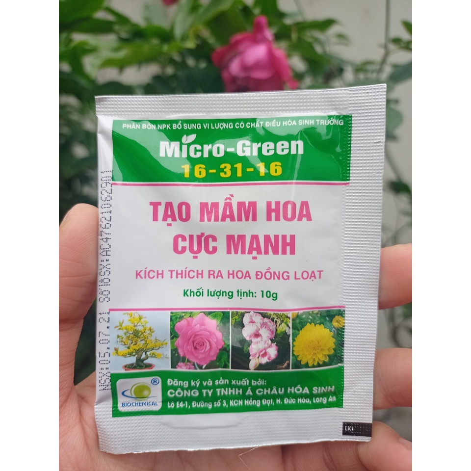 Phân Bón Kích Ra Hoa Cực Mạnh, Nở Đồng Loạt MICRO GREEN 16-31-16