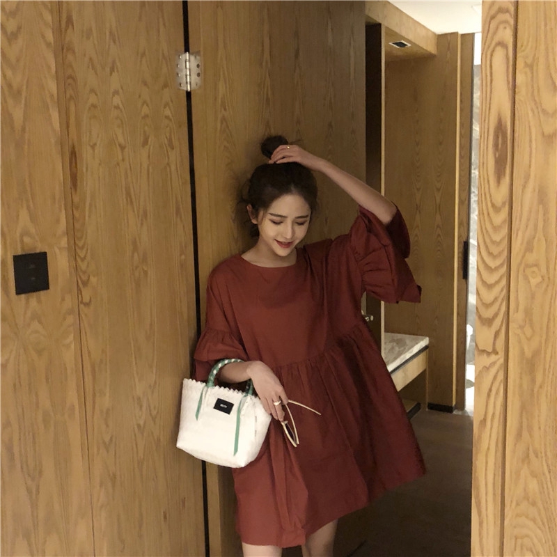 Women Summer Double Sleeves Cute Dress | BigBuy360 - bigbuy360.vn