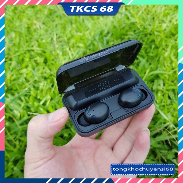 Tai nghe Bluetooth 5.0 Amoi F9 Pro Cao Cấp Cảm Biến Vân Tay Kiêm Sạc Dự Phòng, Pin Cực Trâu, Nghe Cực Hay
