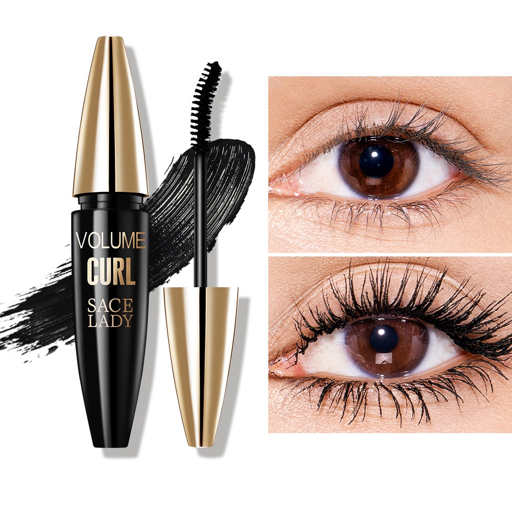 Sace LADY Smudge Proof Mascara Trang điểm Khối lượng Lông mi Trang điểm Làm dày Curl Kéo dài Mỹ phẩm Bán buôn