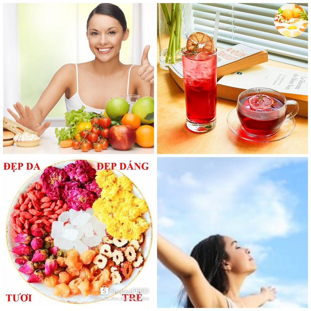 Trà giảm cân, an toàn,Detox hoa quả giảm cân, giảm mỡ bụng, mỡ đùi, bắp tay, giảm mỡ máu, eo thon, dáng đẹp,lành tính